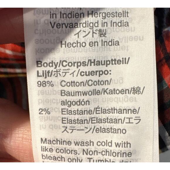 Crewcuts Tartan Plaid Ruffle Apron Top Girls Size Small Holiday Ruffle Trim - Picture 7 of 7